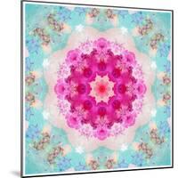 A Mandala from Flowers in Vintage Pastel Tones-Alaya Gadeh-Mounted Photographic Print