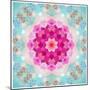 A Mandala from Flowers in Vintage Pastel Tones-Alaya Gadeh-Mounted Photographic Print