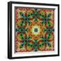 A Mandala from Flowers, Photograph, Many Layer Artwork-Alaya Gadeh-Framed Photographic Print