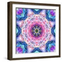 A Mandala from Flowers-Alaya Gadeh-Framed Photographic Print