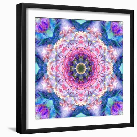 A Mandala from Flowers-Alaya Gadeh-Framed Photographic Print