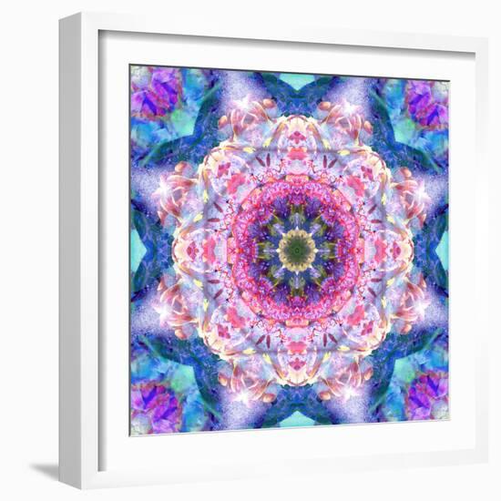 A Mandala from Flowers-Alaya Gadeh-Framed Photographic Print