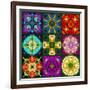 A Mandala from Flowers-Alaya Gadeh-Framed Photographic Print