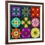 A Mandala from Flowers-Alaya Gadeh-Framed Photographic Print