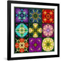 A Mandala from Flowers-Alaya Gadeh-Framed Photographic Print