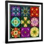 A Mandala from Flowers-Alaya Gadeh-Framed Photographic Print