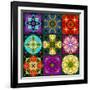 A Mandala from Flowers-Alaya Gadeh-Framed Photographic Print