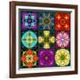 A Mandala from Flowers-Alaya Gadeh-Framed Photographic Print