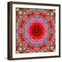 A Mandala from Rose and Cherry Blossom Photographs-Alaya Gadeh-Framed Photographic Print