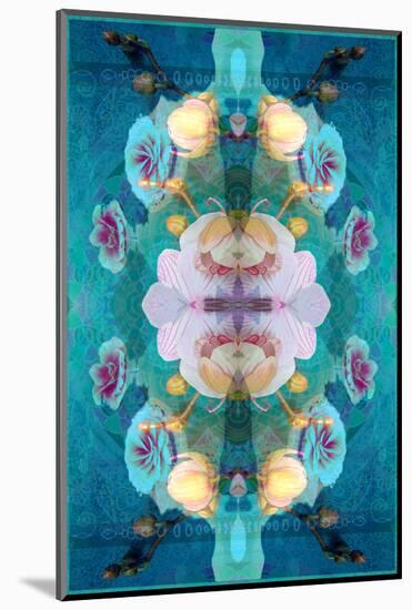 A Mandala Ornament from Flower Photographs, Conceptual Layer Work-Alaya Gadeh-Mounted Photographic Print