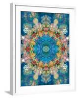 A Mandala Ornament from Flower Photographs, Conceptual Layer Work-Alaya Gadeh-Framed Photographic Print
