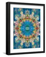 A Mandala Ornament from Flower Photographs, Conceptual Layer Work-Alaya Gadeh-Framed Photographic Print