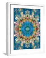 A Mandala Ornament from Flower Photographs, Conceptual Layer Work-Alaya Gadeh-Framed Photographic Print