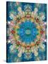 A Mandala Ornament from Flower Photographs, Conceptual Layer Work-Alaya Gadeh-Stretched Canvas