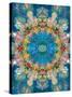 A Mandala Ornament from Flower Photographs, Conceptual Layer Work-Alaya Gadeh-Stretched Canvas