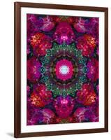 A Mandala Ornament from Flower Photographs, Conceptual Layer Work-Alaya Gadeh-Framed Photographic Print