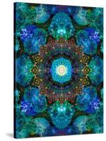 A Mandala Ornament from Flower Photographs, Conceptual Layer Work-Alaya Gadeh-Stretched Canvas