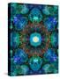 A Mandala Ornament from Flower Photographs, Conceptual Layer Work-Alaya Gadeh-Stretched Canvas