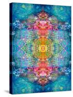 A Mandala Ornament from Flower Photographs, Conceptual Layer Work-Alaya Gadeh-Stretched Canvas