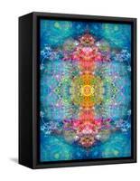 A Mandala Ornament from Flower Photographs, Conceptual Layer Work-Alaya Gadeh-Framed Stretched Canvas