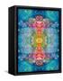 A Mandala Ornament from Flower Photographs, Conceptual Layer Work-Alaya Gadeh-Framed Stretched Canvas