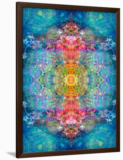 A Mandala Ornament from Flower Photographs, Conceptual Layer Work-Alaya Gadeh-Framed Photographic Print