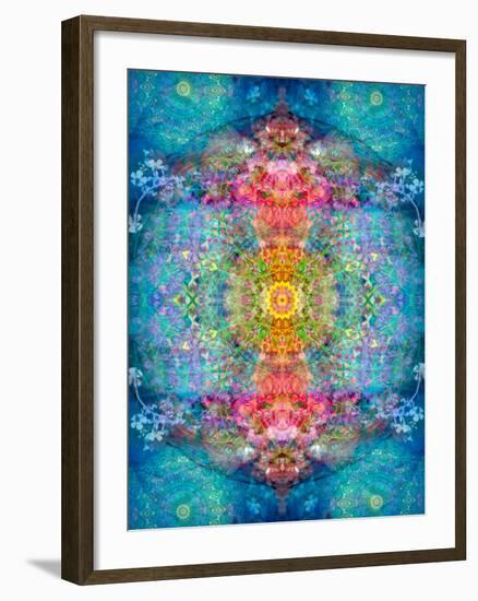 A Mandala Ornament from Flower Photographs, Conceptual Layer Work-Alaya Gadeh-Framed Photographic Print