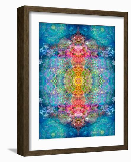 A Mandala Ornament from Flower Photographs, Conceptual Layer Work-Alaya Gadeh-Framed Photographic Print