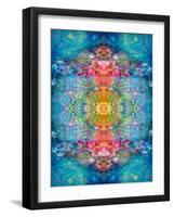 A Mandala Ornament from Flower Photographs, Conceptual Layer Work-Alaya Gadeh-Framed Photographic Print