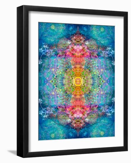 A Mandala Ornament from Flower Photographs, Conceptual Layer Work-Alaya Gadeh-Framed Photographic Print