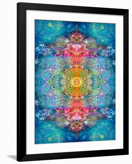 A Mandala Ornament from Flower Photographs, Conceptual Layer Work-Alaya Gadeh-Framed Photographic Print