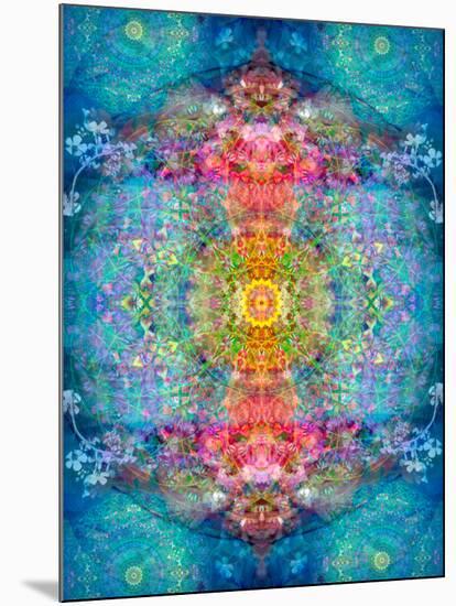 A Mandala Ornament from Flower Photographs, Conceptual Layer Work-Alaya Gadeh-Mounted Photographic Print