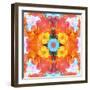 A Mandala Ornament from Flower Photographs, Conceptual Layer Work-Alaya Gadeh-Framed Photographic Print