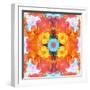 A Mandala Ornament from Flower Photographs, Conceptual Layer Work-Alaya Gadeh-Framed Photographic Print