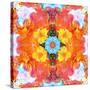 A Mandala Ornament from Flower Photographs, Conceptual Layer Work-Alaya Gadeh-Stretched Canvas