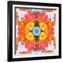 A Mandala Ornament from Flower Photographs, Conceptual Layer Work-Alaya Gadeh-Framed Photographic Print