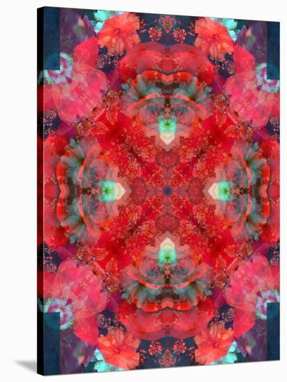 A Mandala Ornament from Flower Photographs, Conceptual Layer Work-Alaya Gadeh-Stretched Canvas