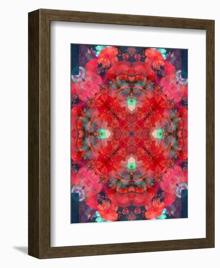 A Mandala Ornament from Flower Photographs, Conceptual Layer Work-Alaya Gadeh-Framed Photographic Print