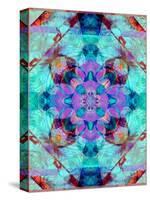 A Mandala Ornament from Flower Photographs, Conceptual Layer Work-Alaya Gadeh-Stretched Canvas