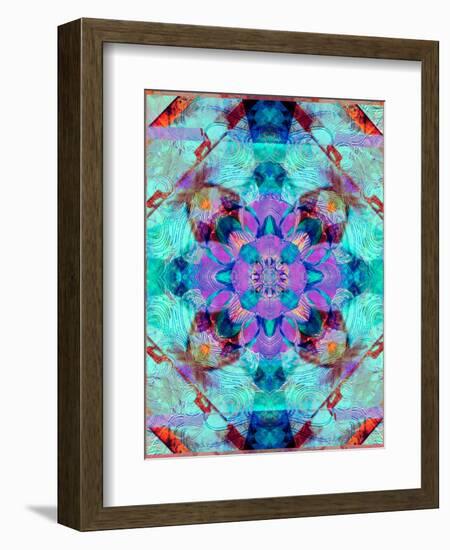 A Mandala Ornament from Flower Photographs, Conceptual Layer Work-Alaya Gadeh-Framed Photographic Print