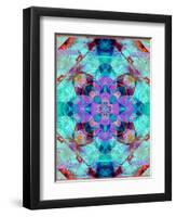 A Mandala Ornament from Flower Photographs, Conceptual Layer Work-Alaya Gadeh-Framed Photographic Print