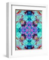 A Mandala Ornament from Flower Photographs, Conceptual Layer Work-Alaya Gadeh-Framed Photographic Print