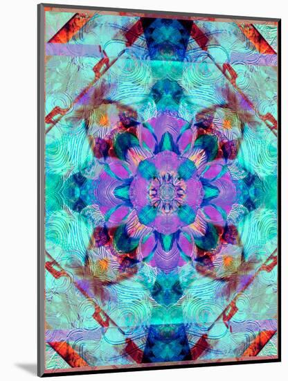 A Mandala Ornament from Flower Photographs, Conceptual Layer Work-Alaya Gadeh-Mounted Photographic Print