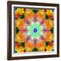 A Mandala Ornament from Flower Photographs, Conceptual Layer Work-Alaya Gadeh-Framed Photographic Print