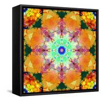 A Mandala Ornament from Flower Photographs, Conceptual Layer Work-Alaya Gadeh-Framed Stretched Canvas