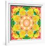 A Mandala Ornament from Flower Photographs, Conceptual Layer Work-Alaya Gadeh-Framed Photographic Print