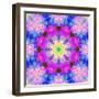 A Mandala Ornament from Flower Photographs, Conceptual Layer Work-Alaya Gadeh-Framed Photographic Print