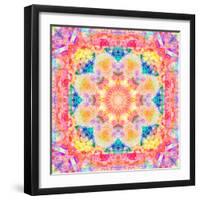 A Mandala Ornament from Flower Photographs, Conceptual Layer Work-Alaya Gadeh-Framed Photographic Print