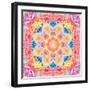 A Mandala Ornament from Flower Photographs, Conceptual Layer Work-Alaya Gadeh-Framed Photographic Print