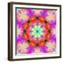 A Mandala Ornament from Flower Photographs, Conceptual Layer Work-Alaya Gadeh-Framed Photographic Print